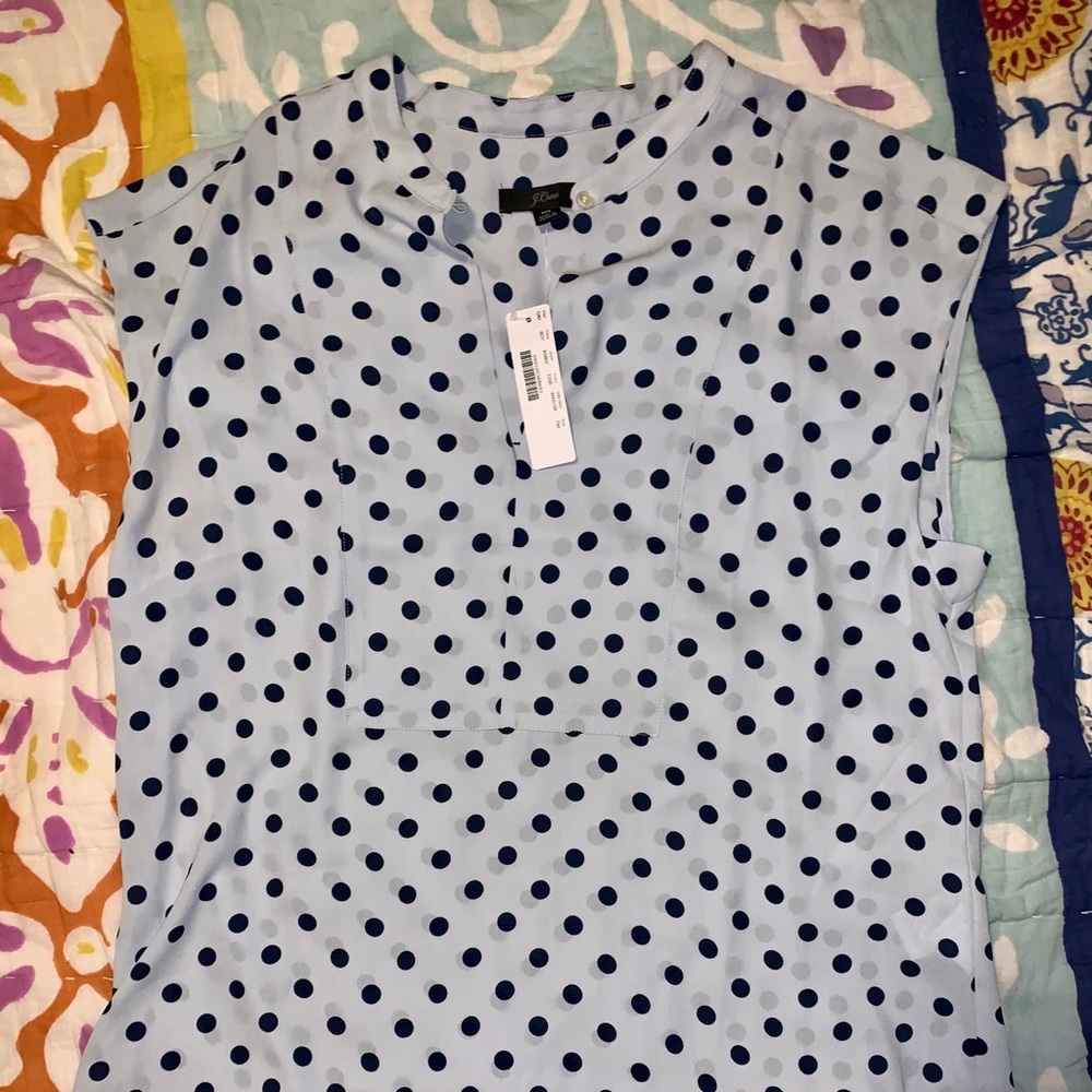 J. Crew Polka Dot Blouse
